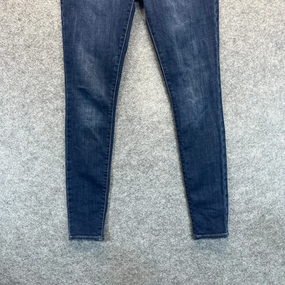 Hudson‎ Jeans Womens Size 24 Blair Super Skinny Dark Blue Stretch Mid Rise